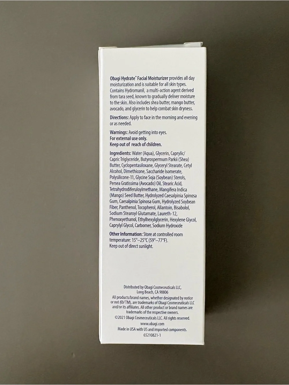 Obagi Hydrate Facial Moisturizer - NEW in box!